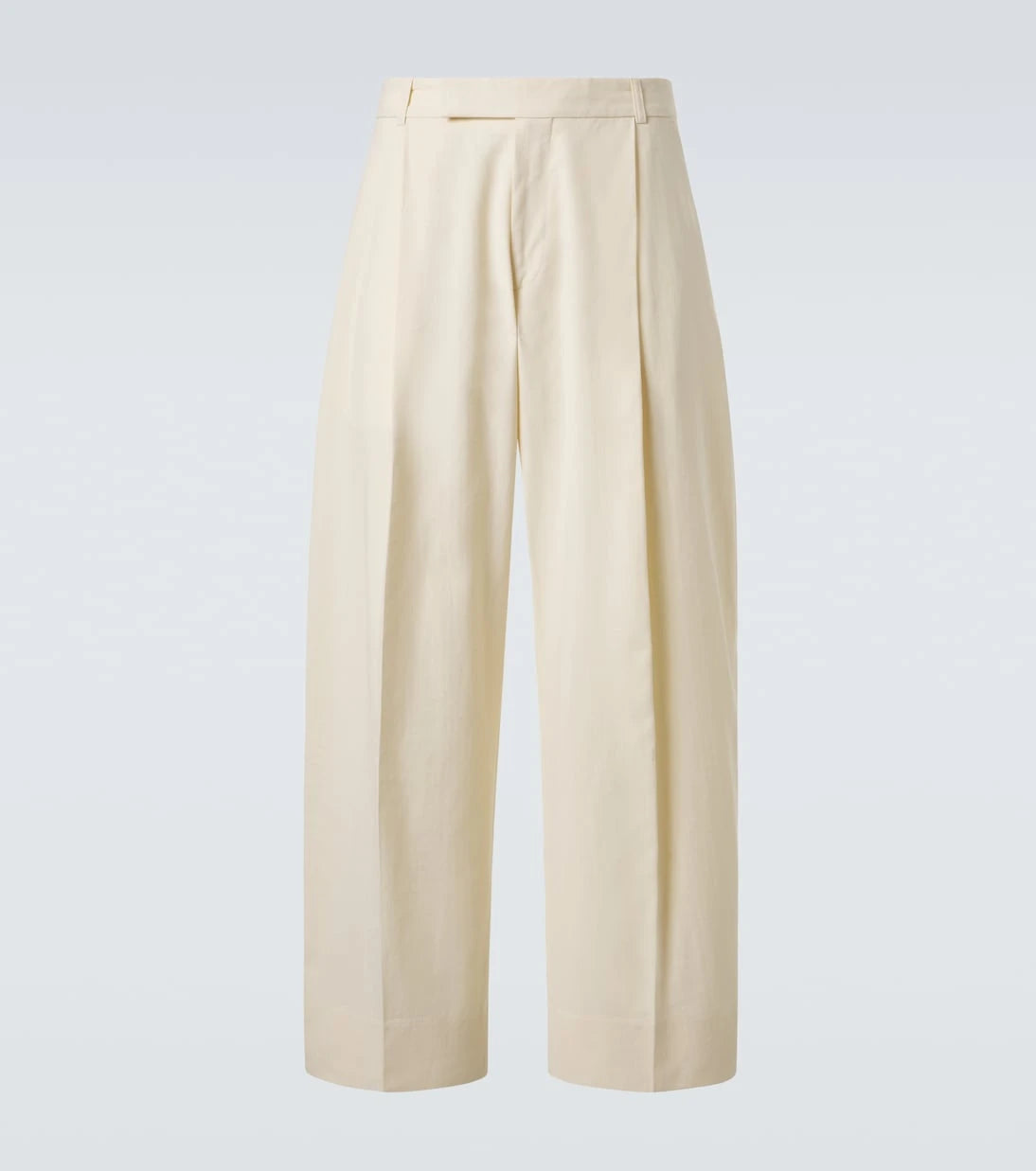 Studio Nicholson - Pull cotton and linen wide-leg pants