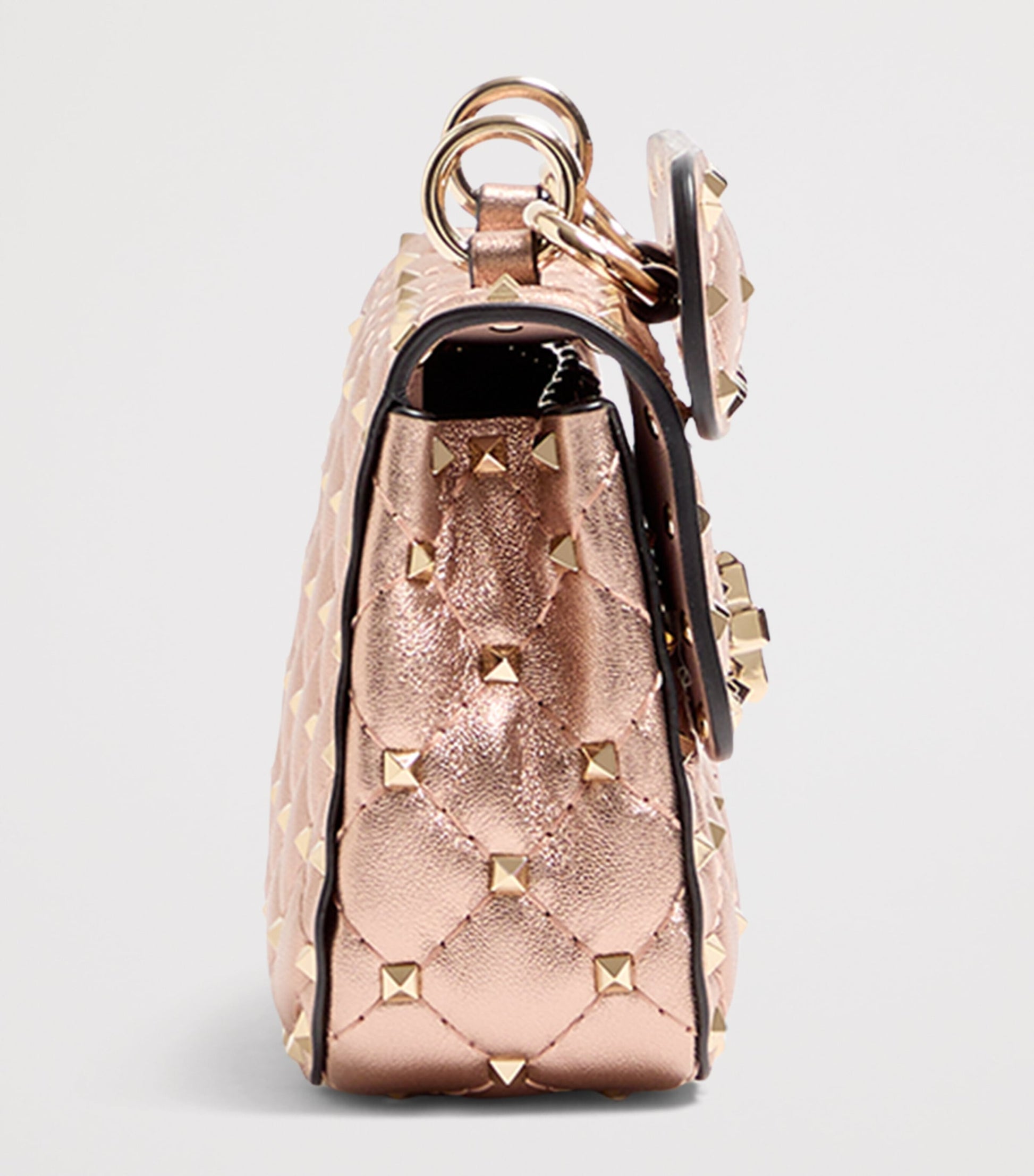 Valentino Garavani Small Leather Rockstud Spike Top-Handle Bag