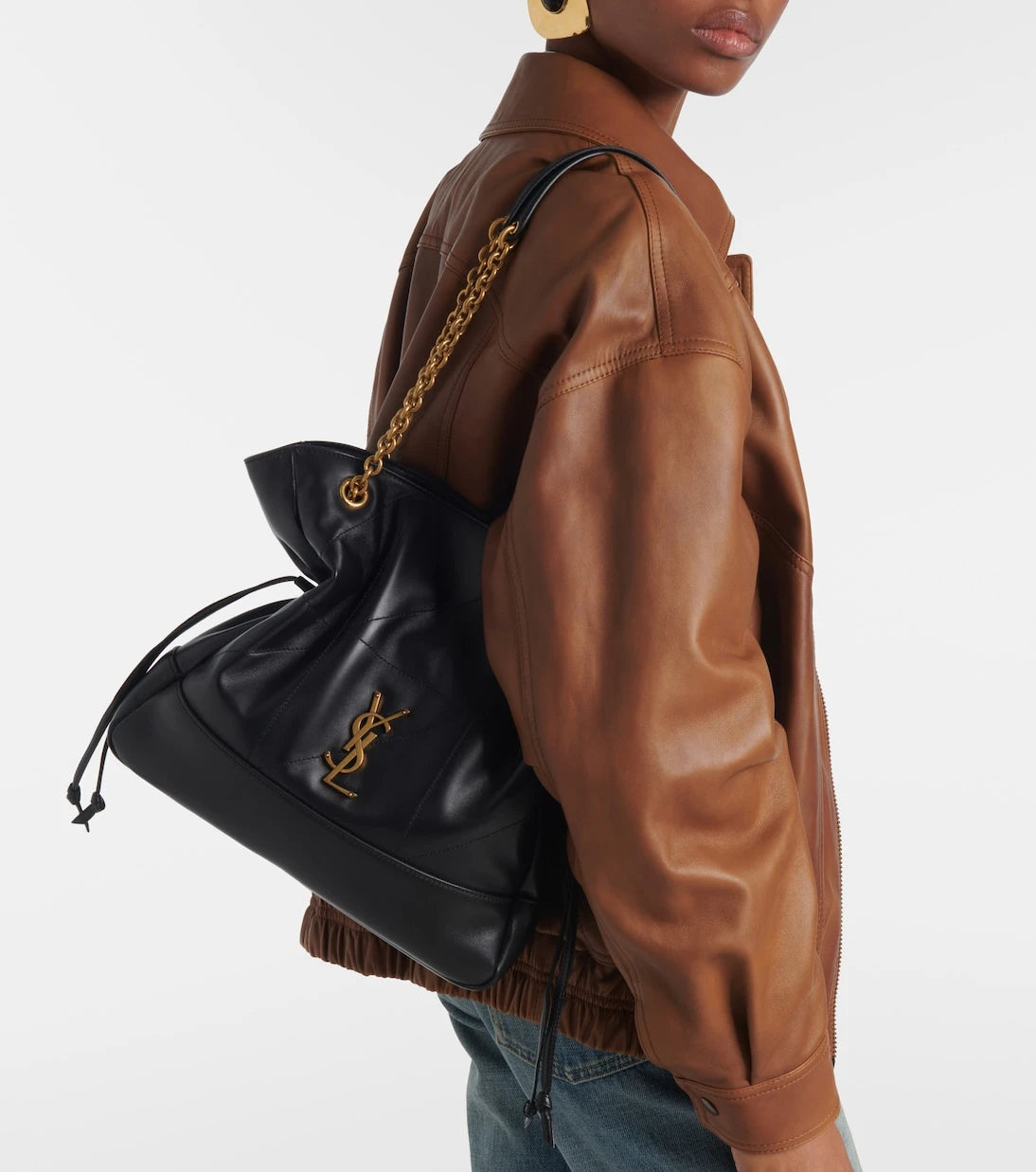 Saint Laurent - Jamie Shopping Small leather tote bag