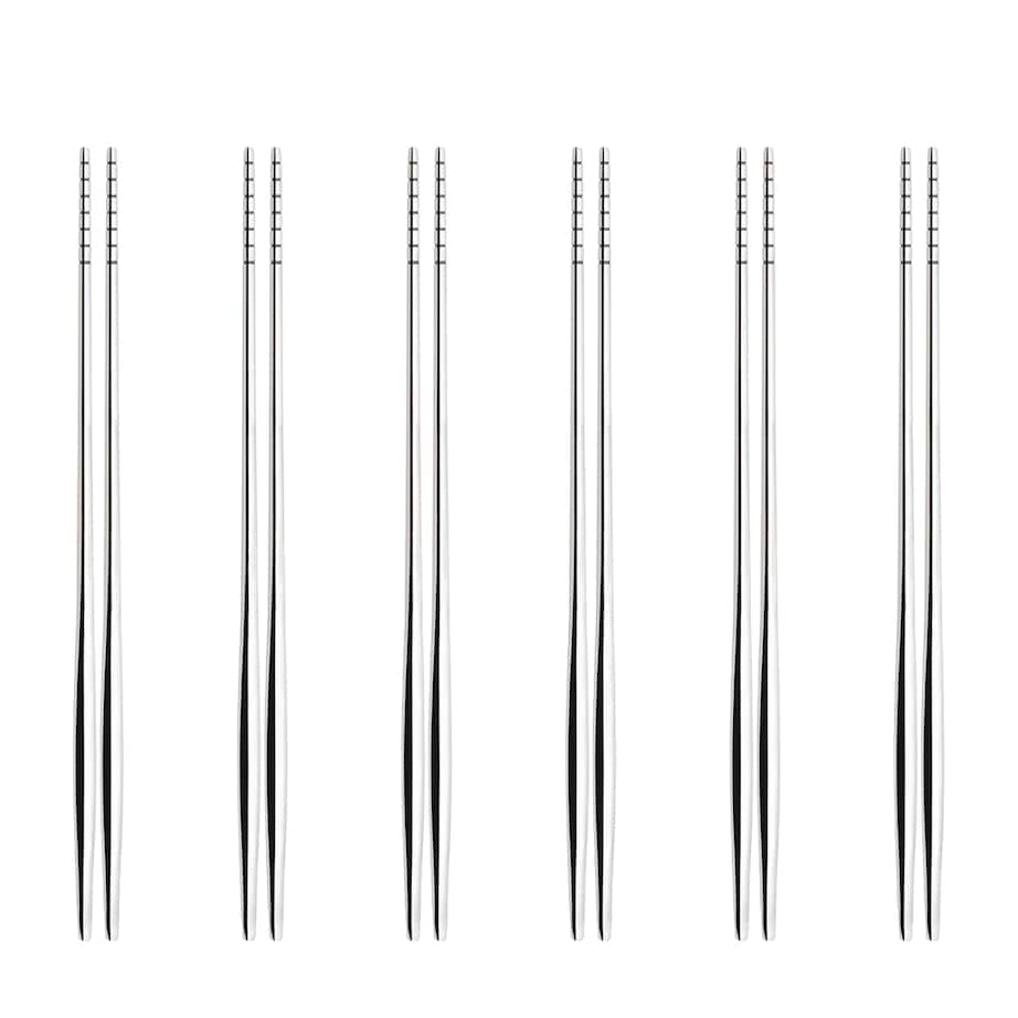 Bugatti Set of 6 Stainless Steel Natura Chopsticks