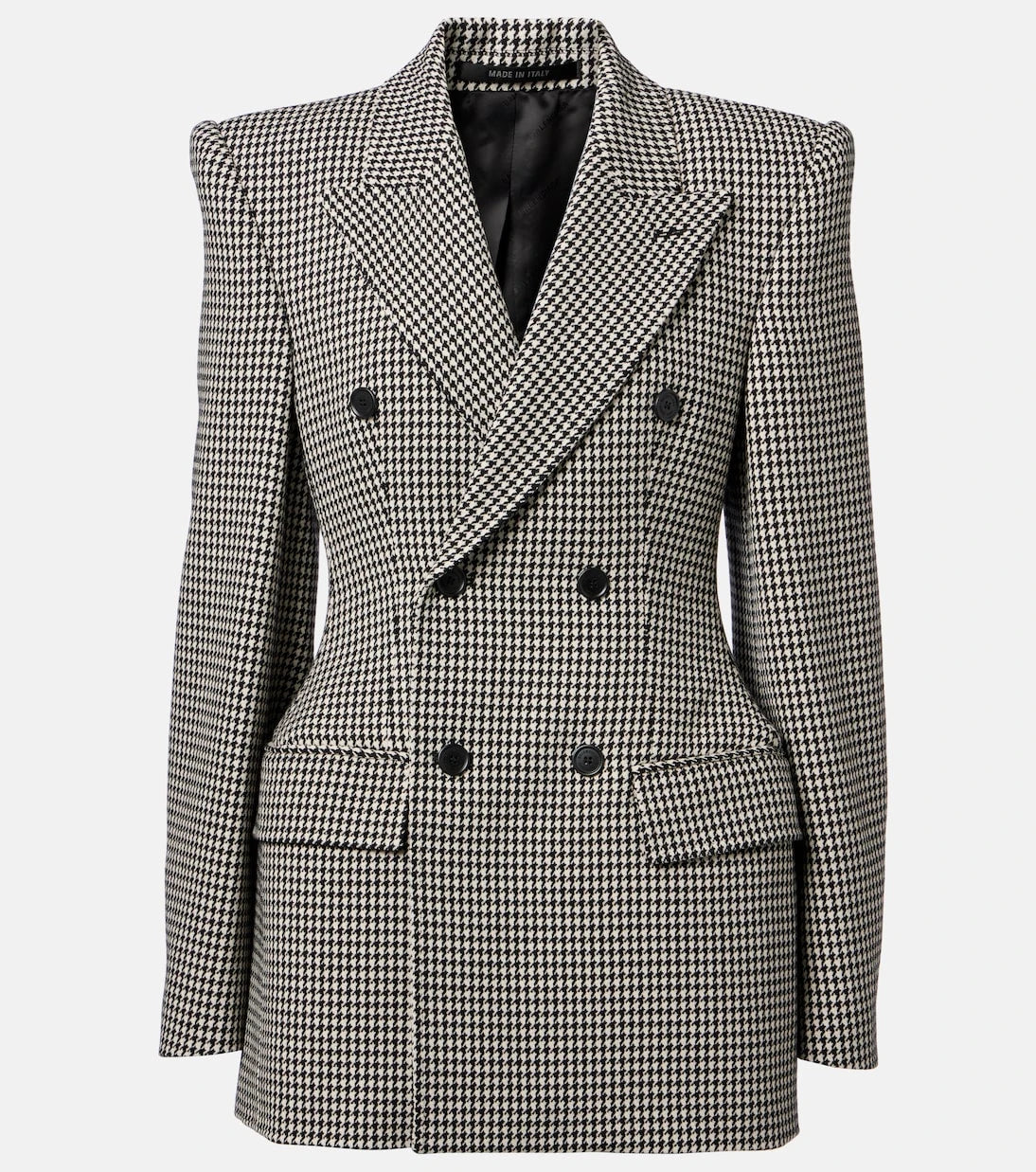 Balenciaga - Houndstooth wool blazer