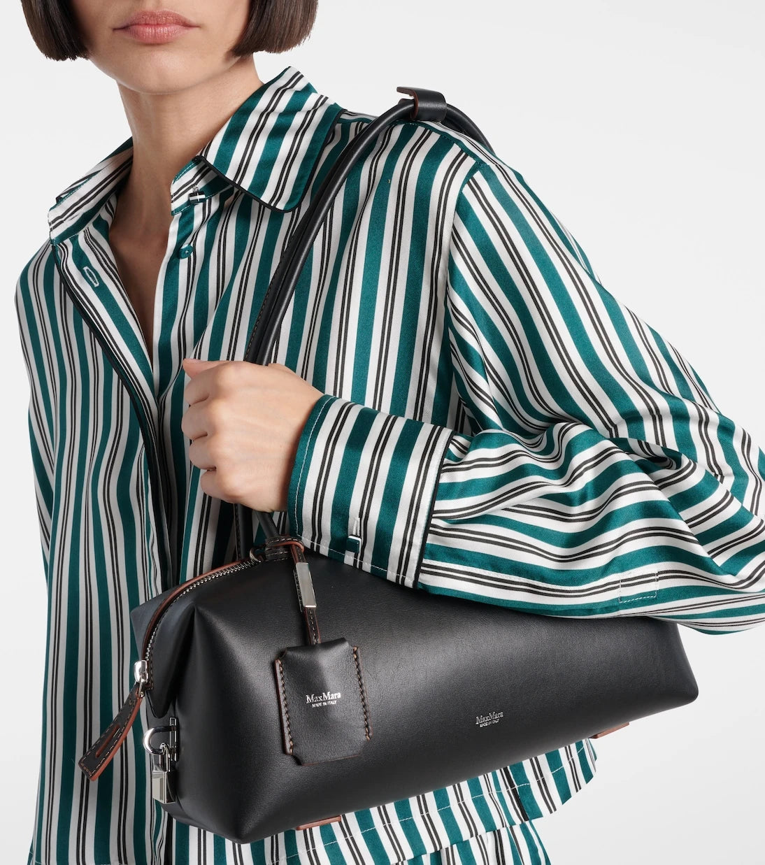 Max Mara - Holdall Small leather tote bag