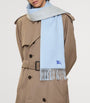 Blue Cashmere Reversible EKD Scarf