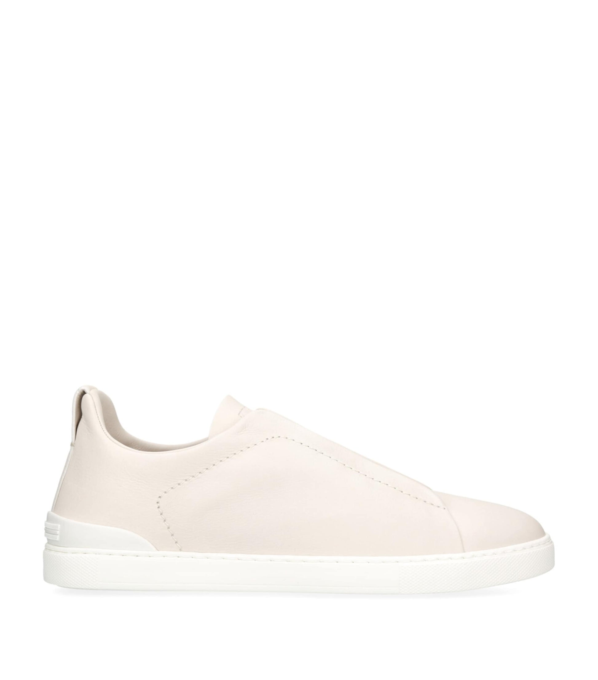 Zegna Leather Triple Stitch SECONDSKIN Sneakers