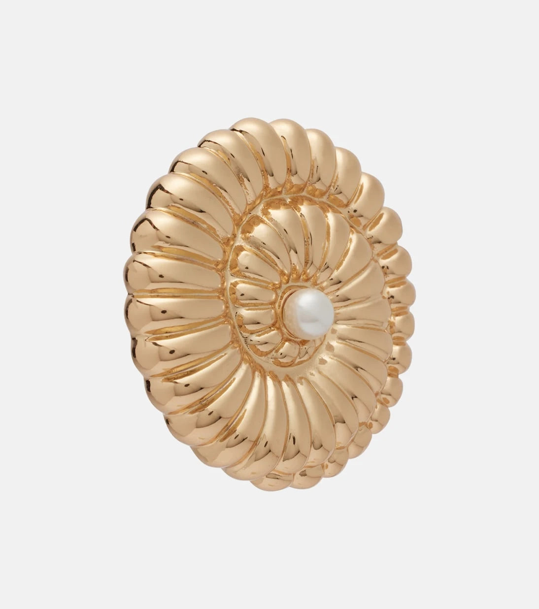 Self-Portrait - Faux pearl-embellished earrings