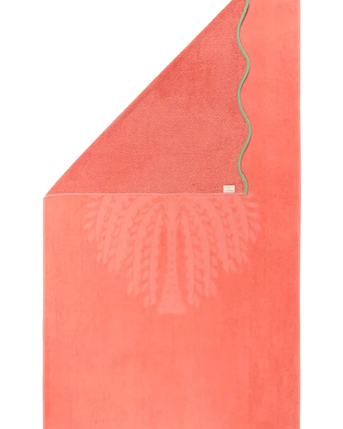 Olivier Desforges плажна кърпа от текстил HYERES Corail 100 x 170 cm