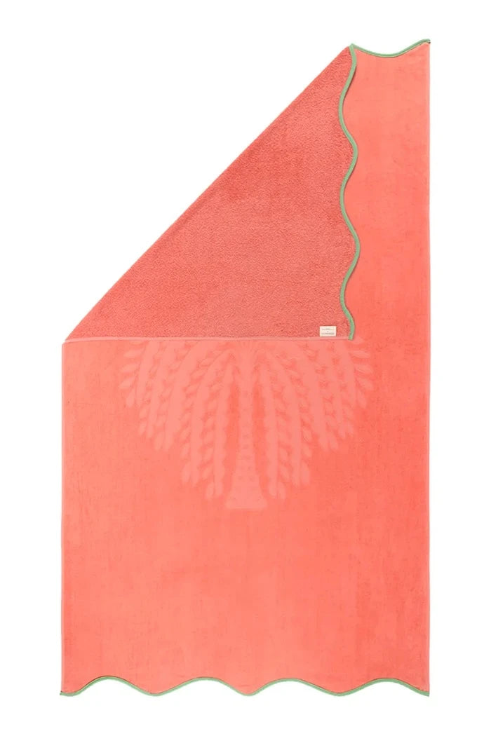 Olivier Desforges HYERES Corail текстил плажна кърпа 100 x 170 cm
