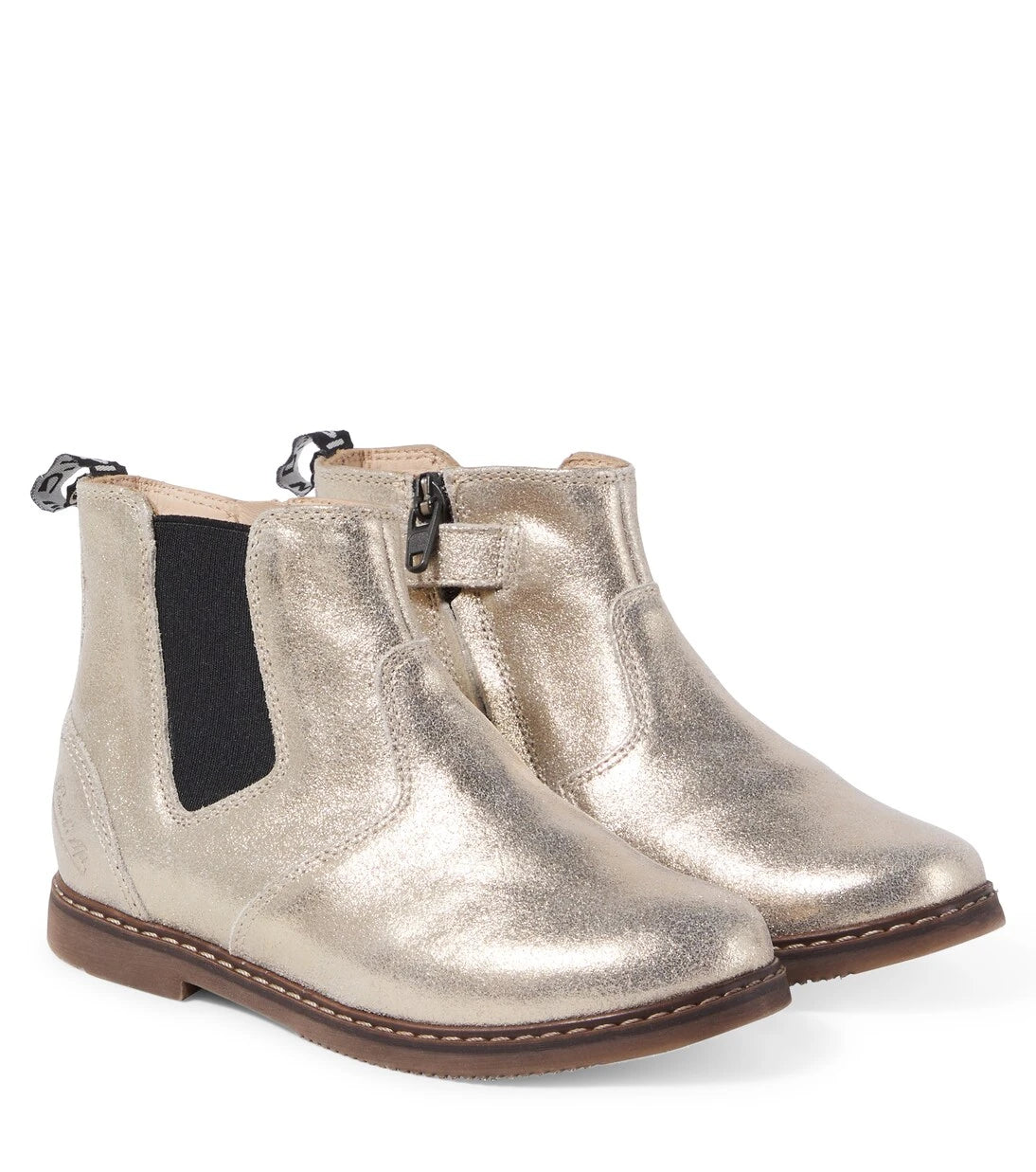 Pom d'Api - City Jodzip metallic leather Chelsea boots