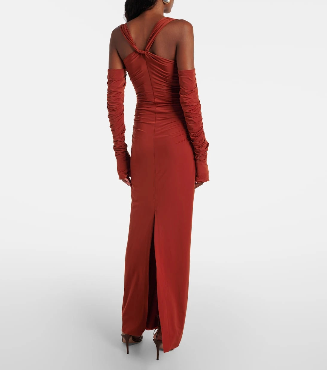 SIR - Rosseli gathered jersey maxi dress