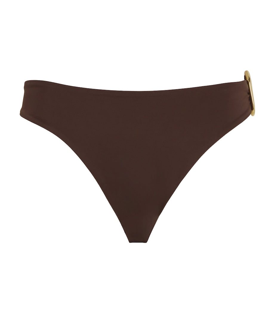 AWAY THAT DAY Brown Samoa Bikini Bottoms