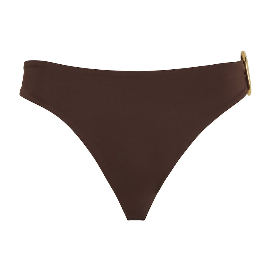 AWAY THAT DAY Brown Samoa Bikini Bottoms
