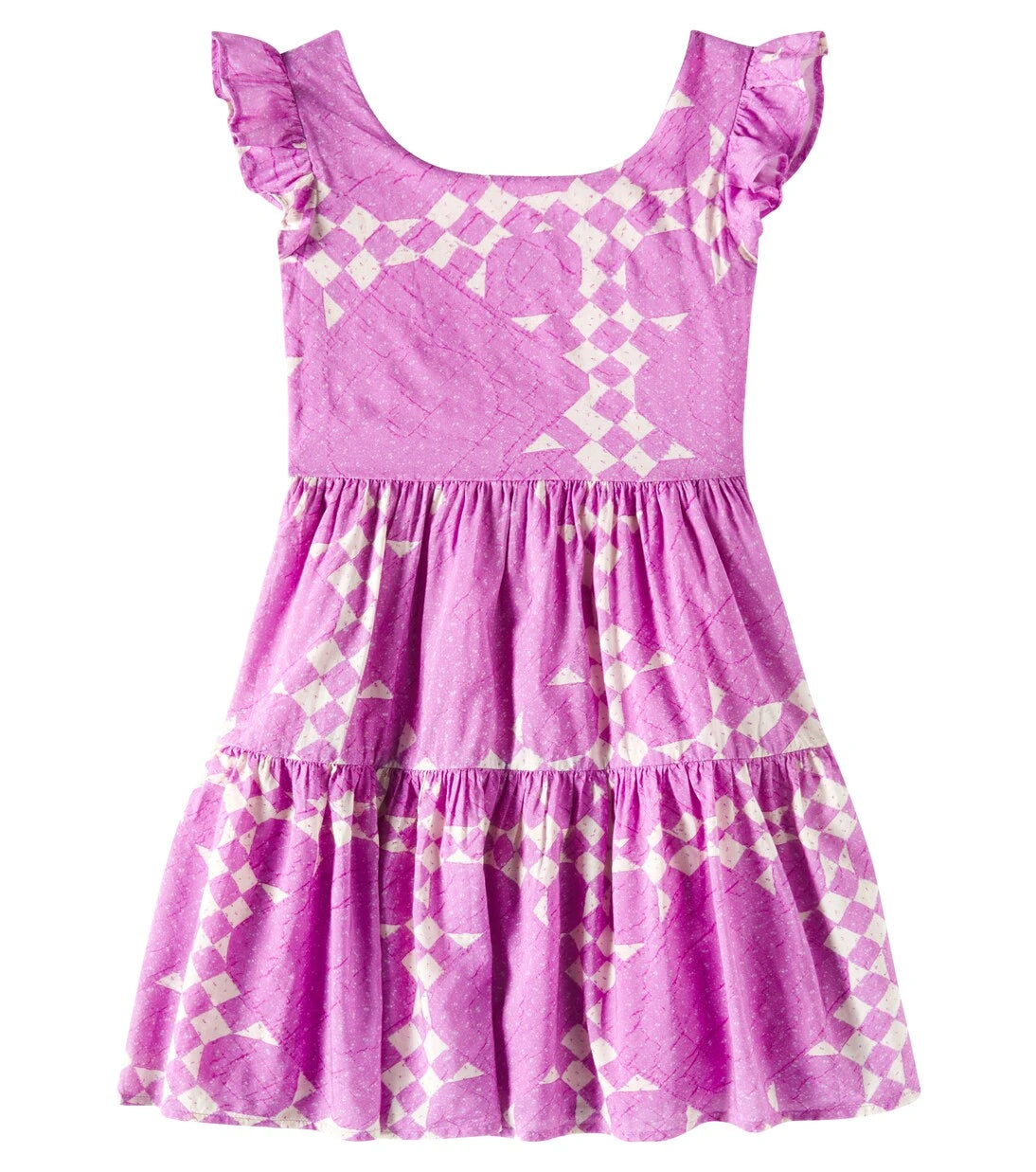 Scotch & Soda Kids - Printed tiered cotton-blend dress