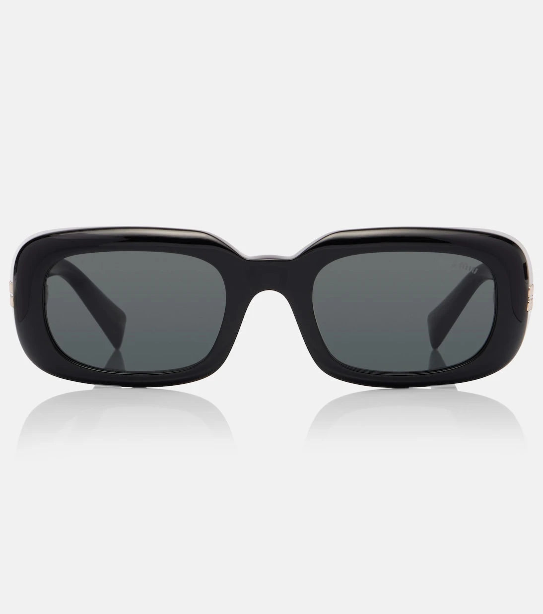 Miu Miu - Logo rectangular sunglasses