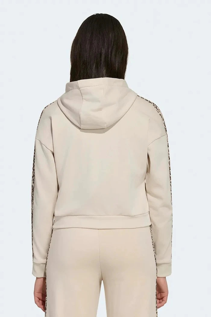 adidas суичър с цип и качулка за деца с памук