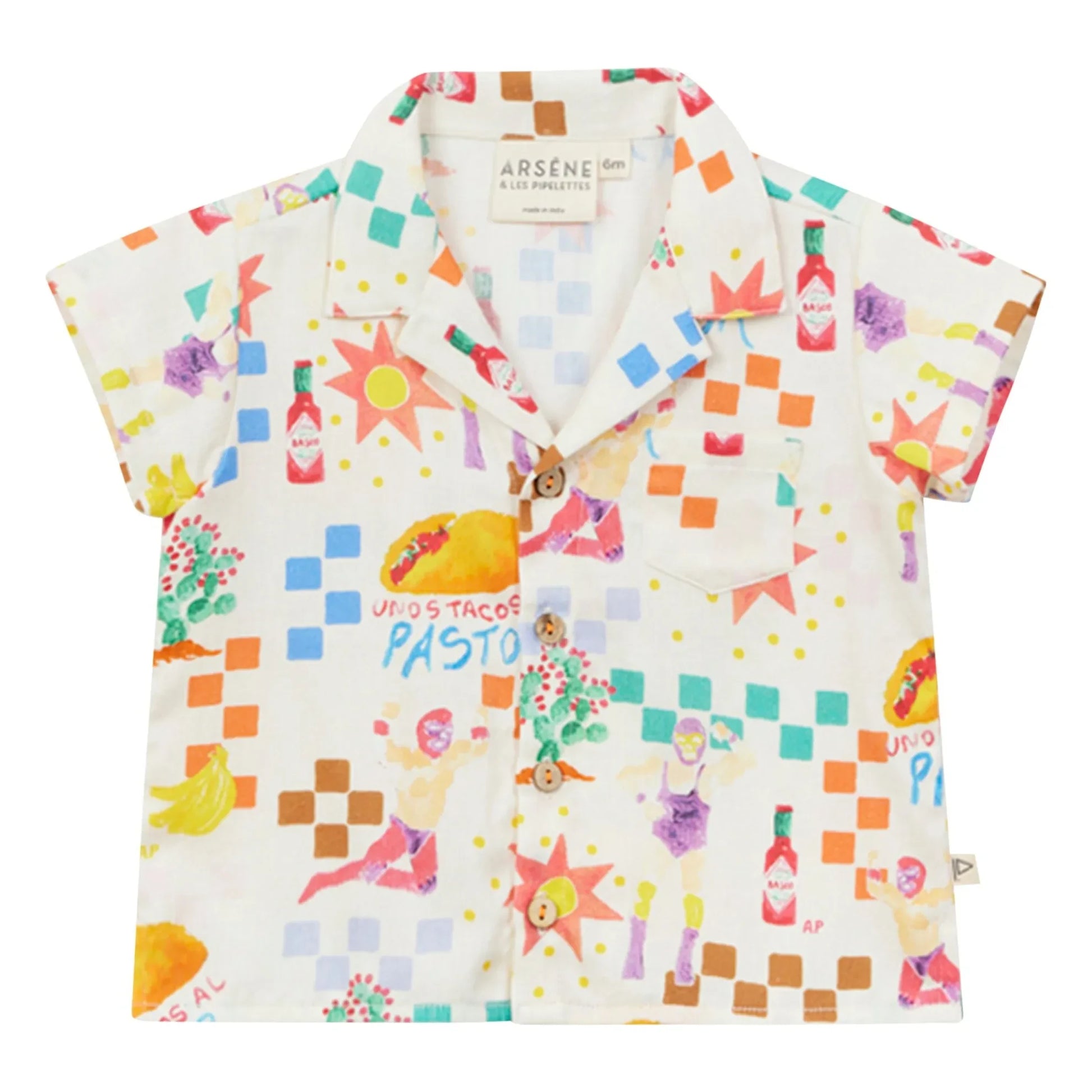 Arsène et Les Pipelettes - Pastor Popeline shirt | Ecru