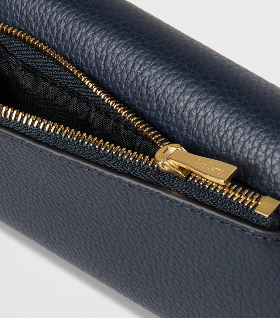 Mulberry Blue Small Leather Continental Trifold Wallet