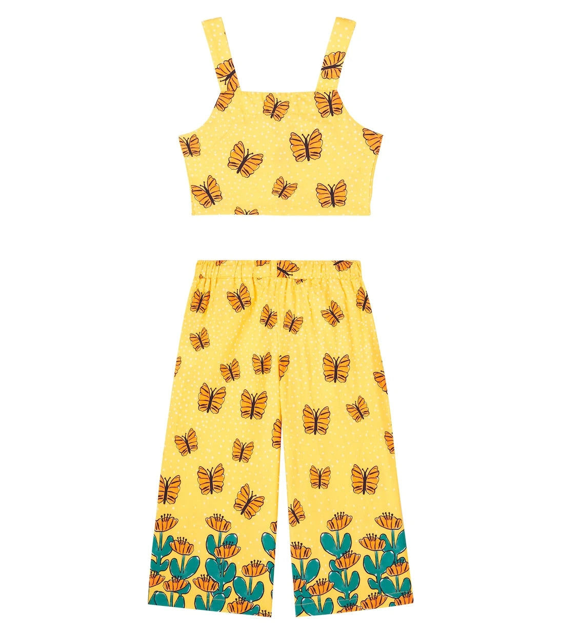 Fábula - Jardim Borboleta top and pants set