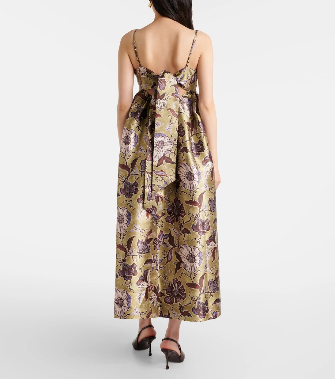 Alémais - Citron floral midi dress