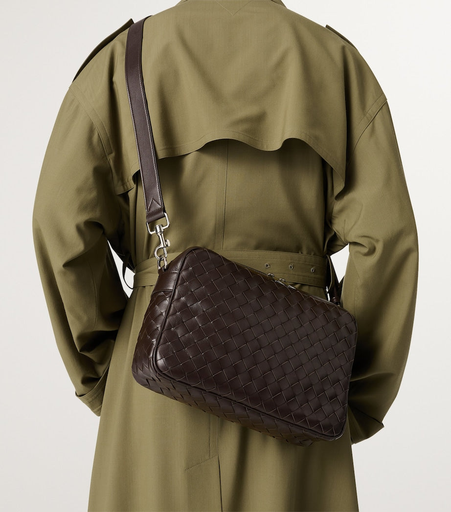 Medium Leather Intrecciato Camera Bag