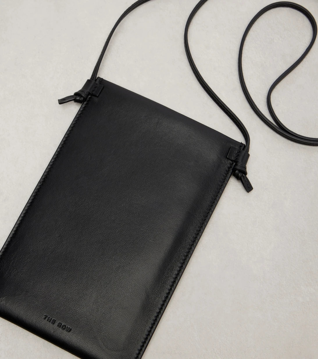The Row - Camie leather pouch with strap
