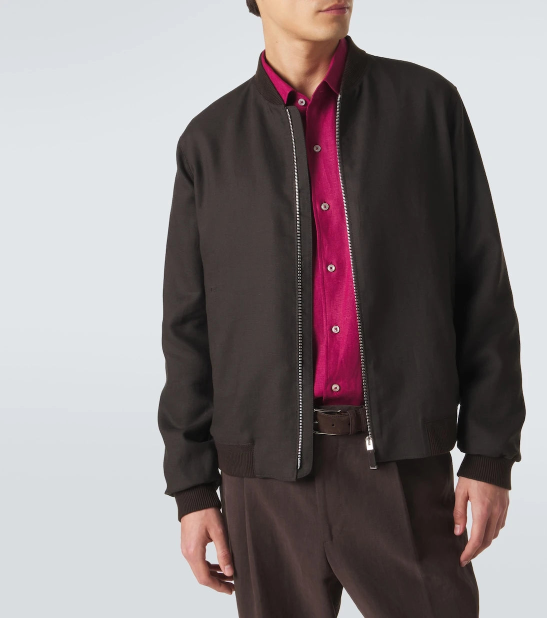Zegna - Linen bomber jacket