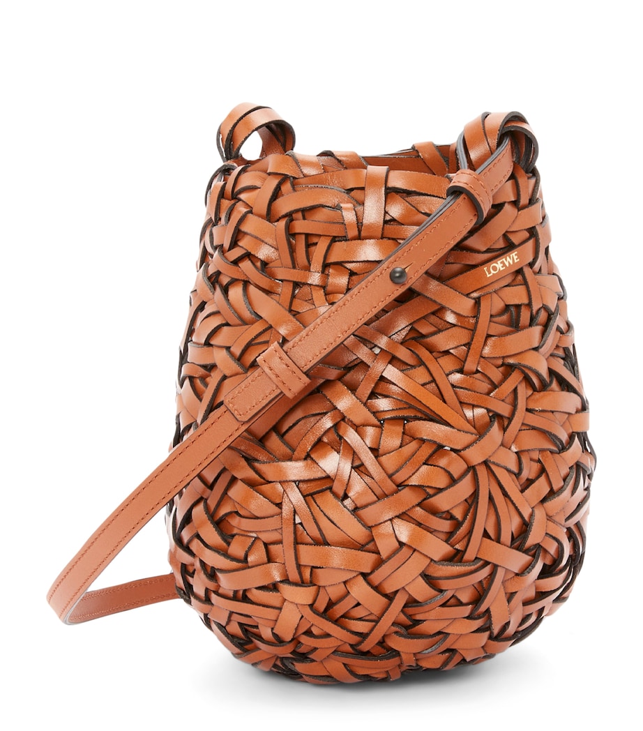 LOEWE Brown Small Leather Nest Bag