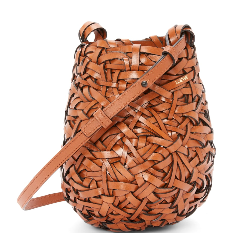 LOEWE Brown Small Leather Nest Bag
