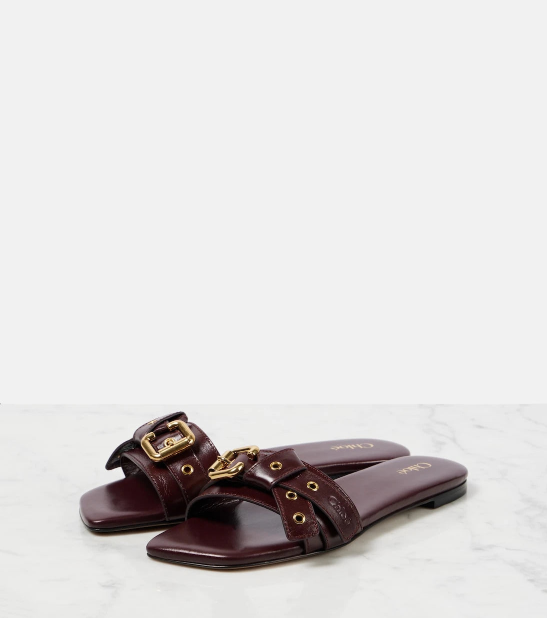 Chloé - Mae embellished leather sandals