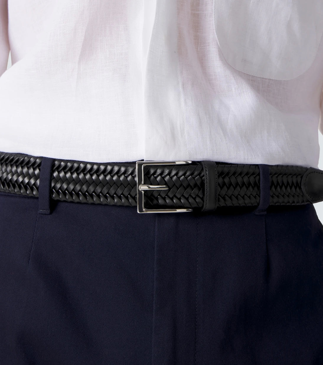 Rubinacci - Braided leather belt