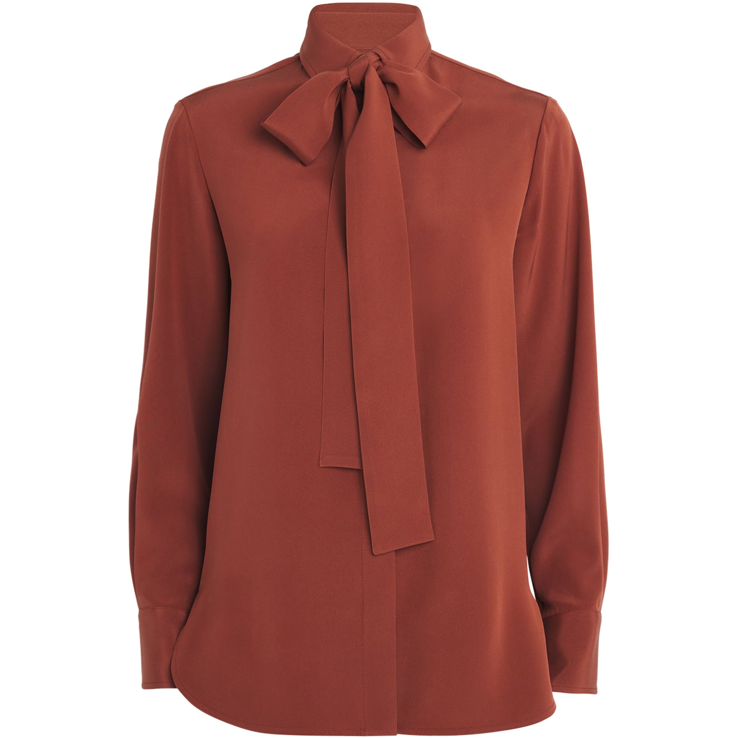 Kiton Red Silk-Blend Shirt