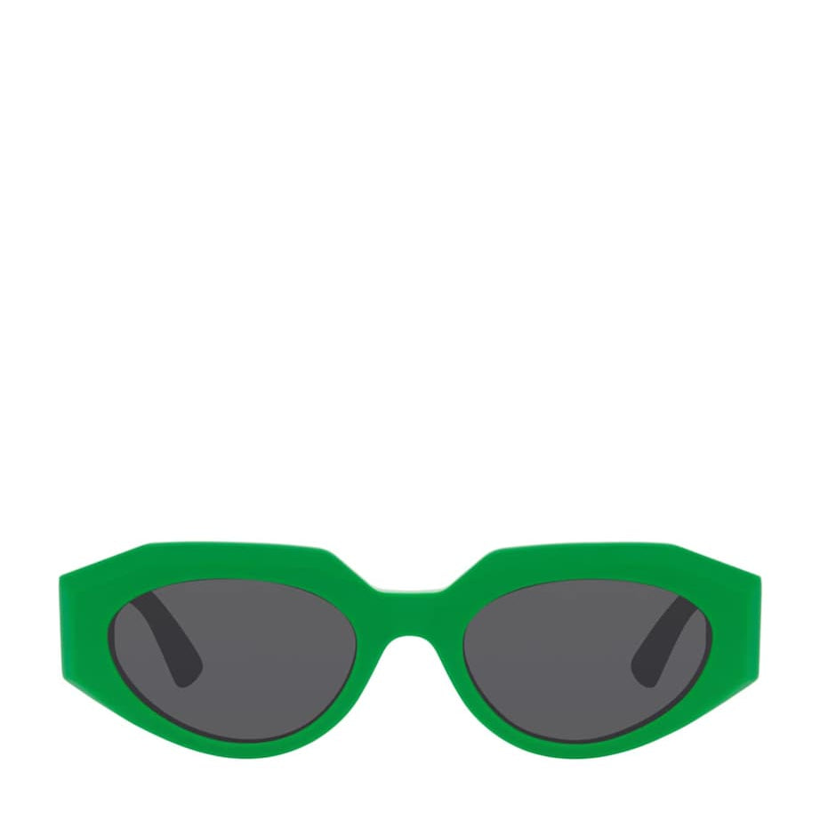 Green Oval Sunglasses