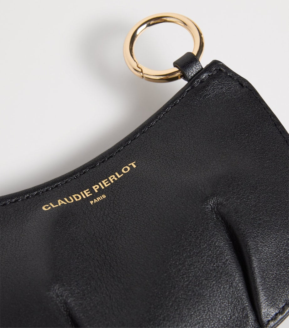 Claudie Pierlot Black Leather Coin Purse