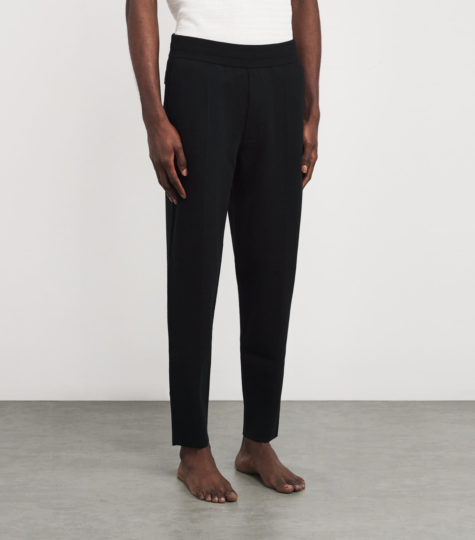 Merino Wool-Blend Trousers