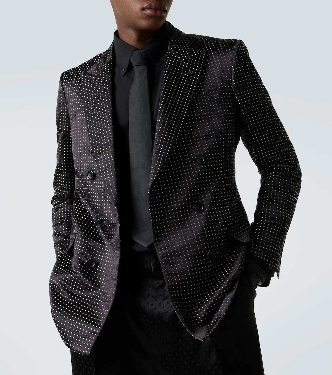 Tom Ford - Polka-dot silk satin suit jacket