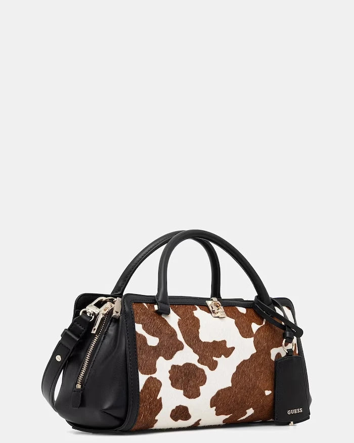 Guess чанта crossbody дамска от велур AUDREY