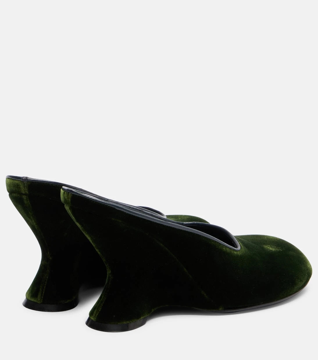 Dries Van Noten - 95 kadife dolgu topuklar