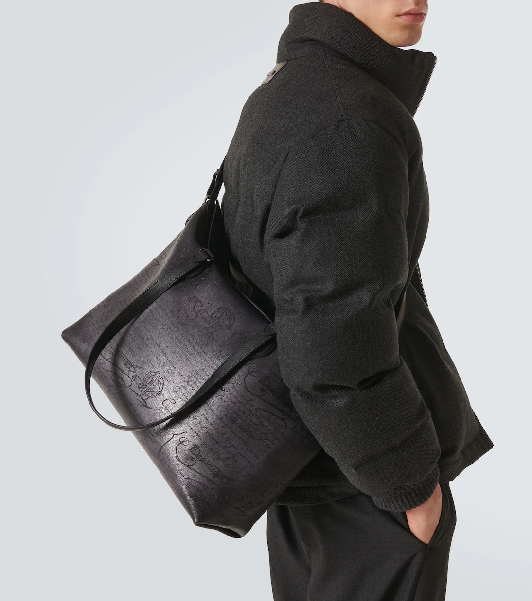Berluti - Late Hour Scritto leather tote bag