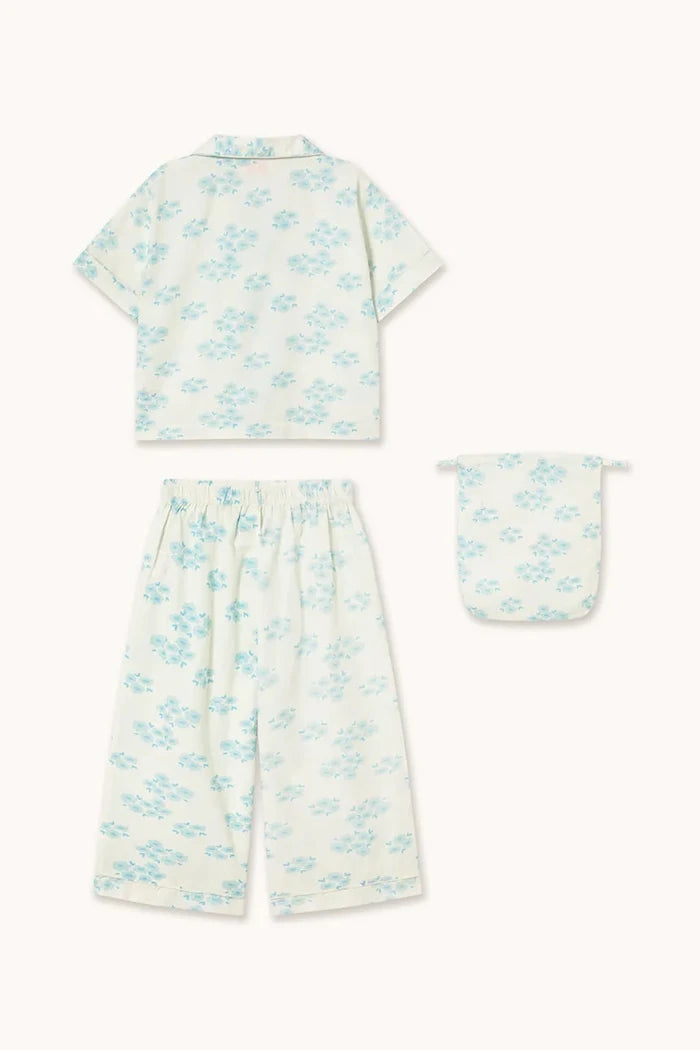 Детска памучна пижама Tinycottons BLOSSOMS SET