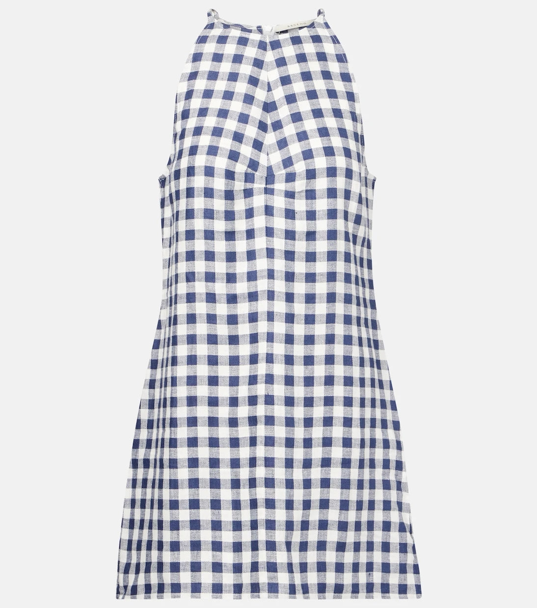 Asceno - Antiqua gingham linen minidress