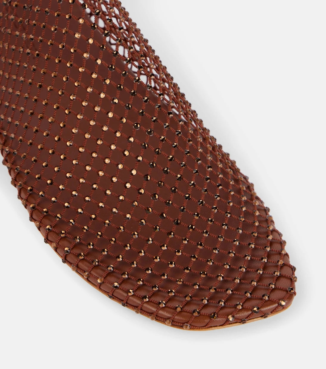 Christopher Esber - Minette crystal-embellished mesh flats