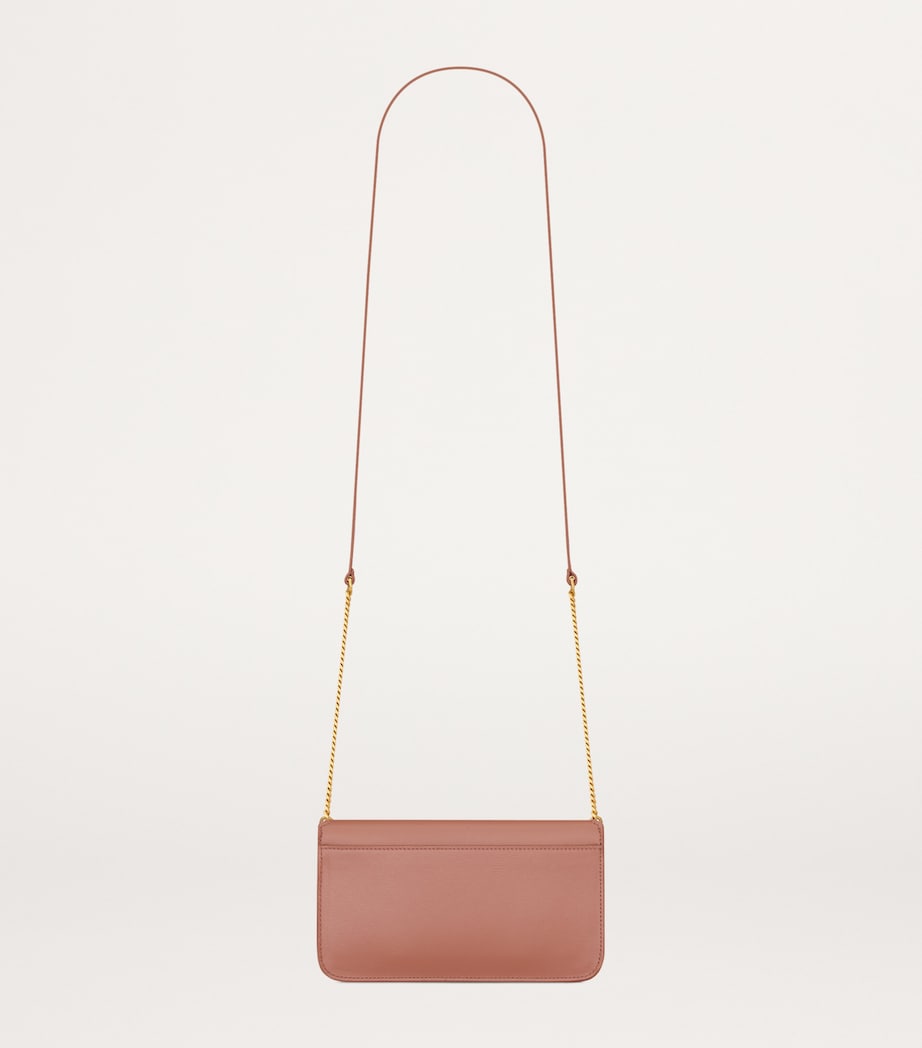 Saint Laurent Leather Cassandre Phone Holder