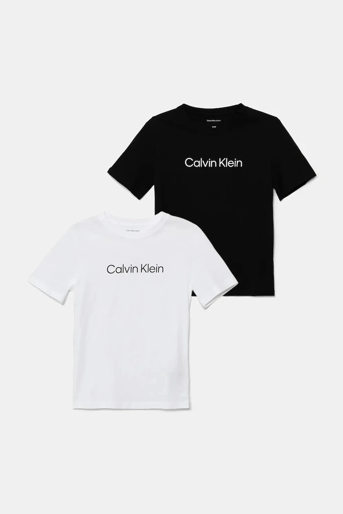 Детска памучна тениска Calvin Klein Jeans (2 броя)