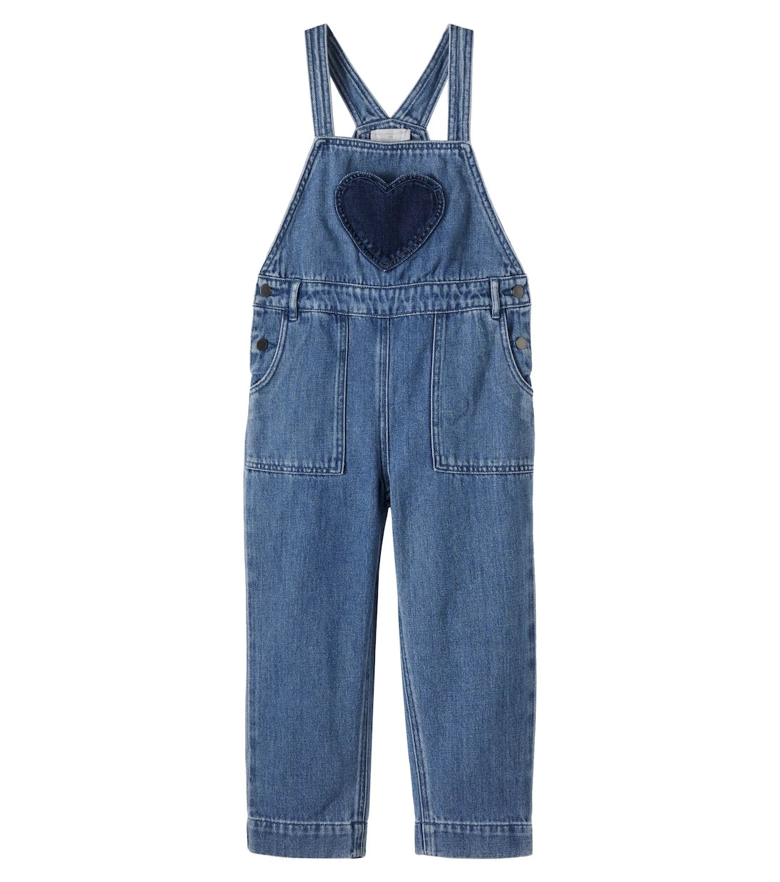 Stella McCartney Kids - Patch-appliqué denim overalls