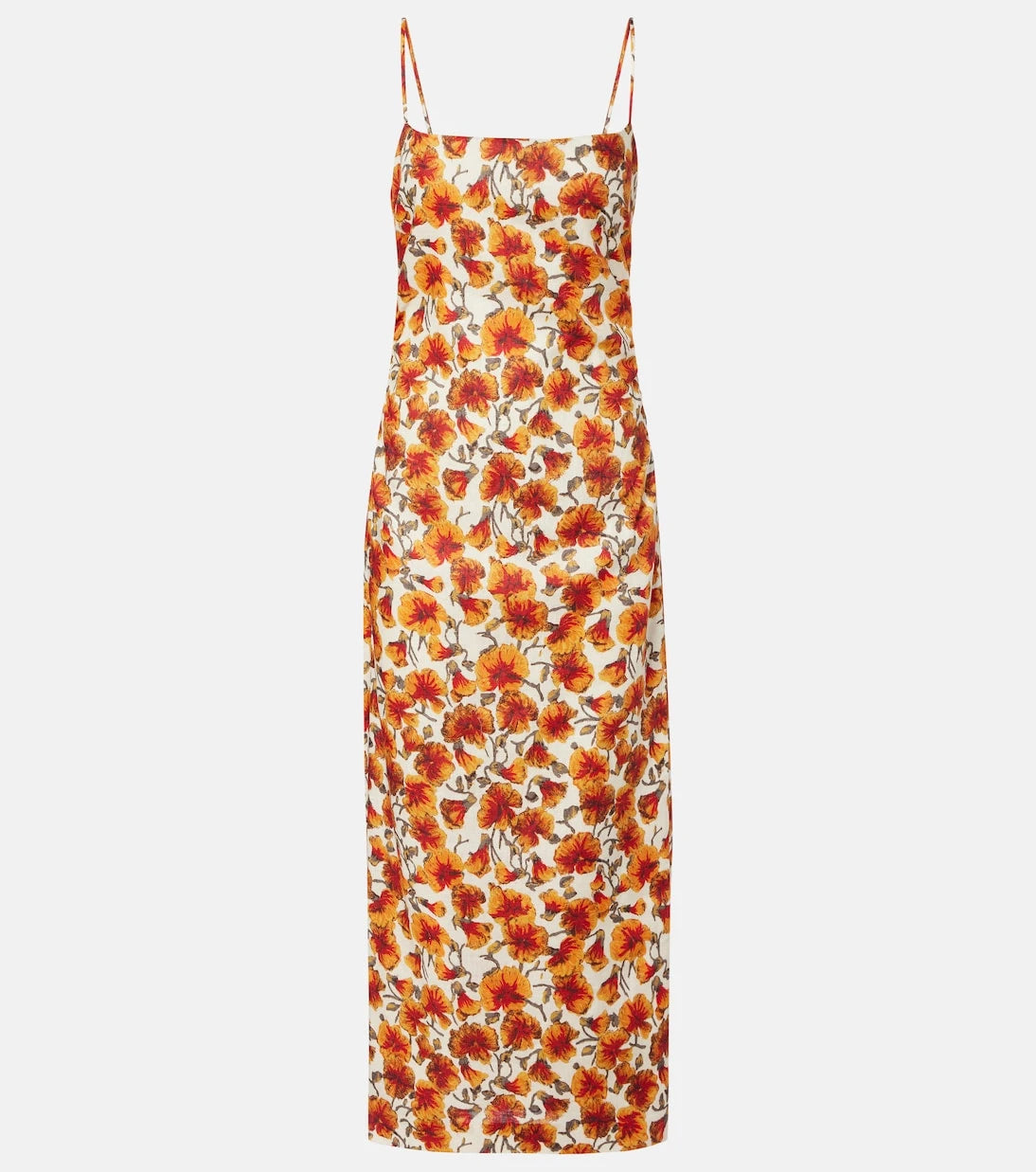 SIR - Floral linen midi dress