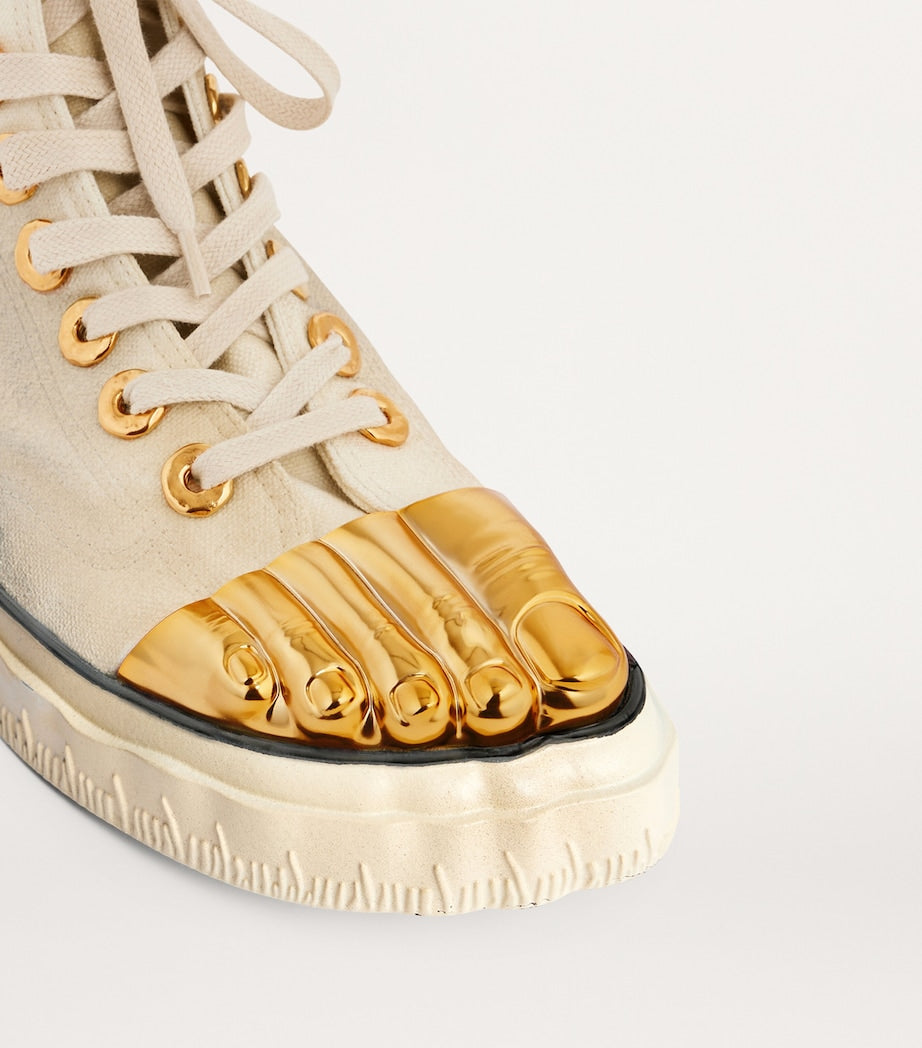 Trompe-l'Oeil High-Top Sneakers
