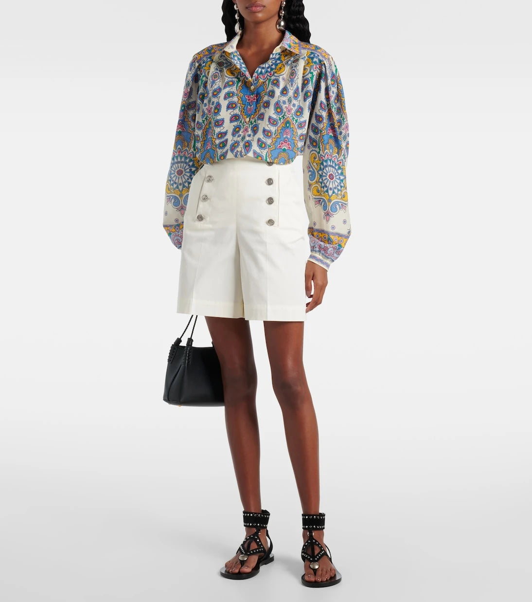 Etro - Cotton-blend shorts