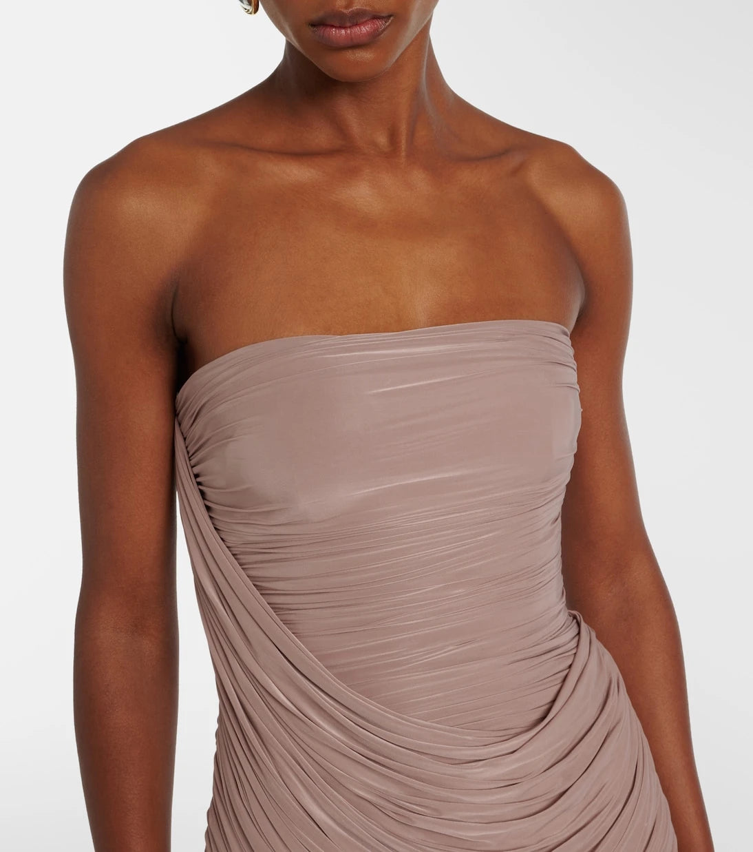 Alex Perry - Draped jersey bustier dress