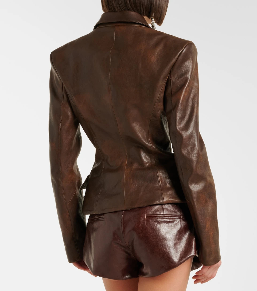 Magda Butrym - Belted leather shorts
