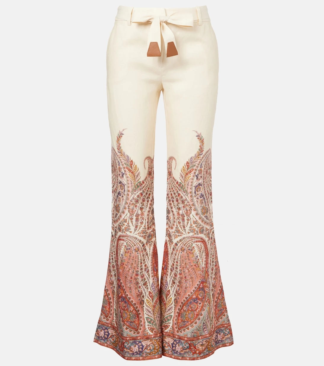 Zimmermann - Paisley linen flared pants