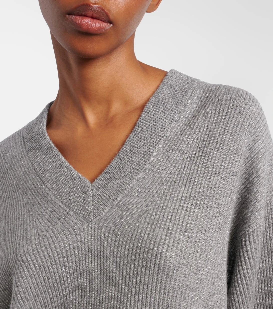 Brunello Cucinelli - Ribbed-knit cashmere-blend sweater